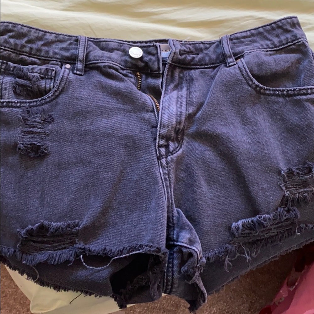 PacSun high rise black shorts